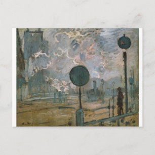 Cartão Postal Exterior da Estação Santo-Lazare (1877)