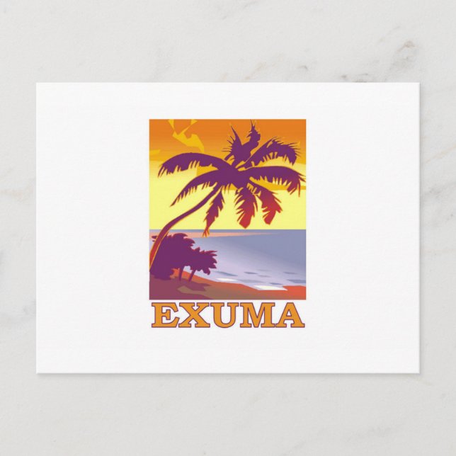 Cartão Postal Exuma, Bahamas (Frente)