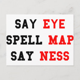 Cartão Postal Eye Map Ness