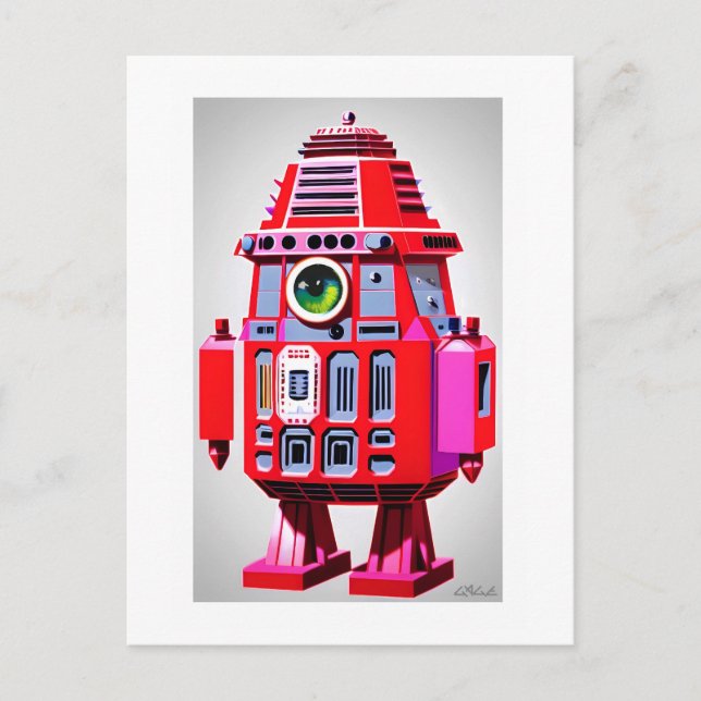 Cartão Postal Eyebotics Ken Gage Sci-Fi (Frente)