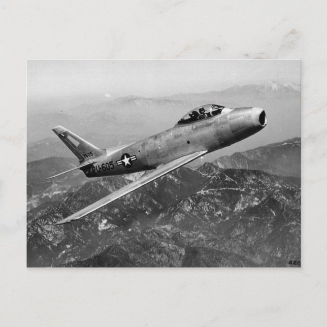 Cartão Postal F-86 Saber (Frente)