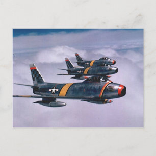 Cartão Postal F-86 Sabers