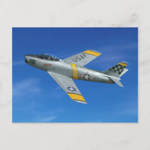 Cartão Postal F-86F "Botão Beleza"