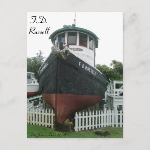 Cartão Postal F.D. Russell Tug Boat nº 1