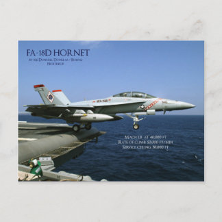 Cartão Postal FA-18D Hornet