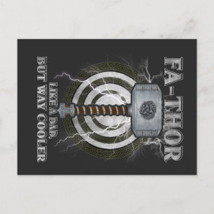 Cartão Postal Fa-Thor Como Um Pai, Mas Um Pai Muito Mais Legal D