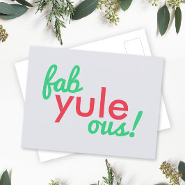 Cartão Postal Fab Yule Ous | Fabuloso Fábrica de Na moda de Nata