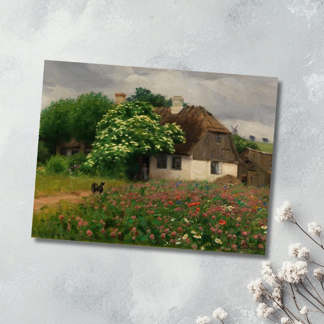 Cartão Postal Fábrica com Flores-Prados (Criador carregado)