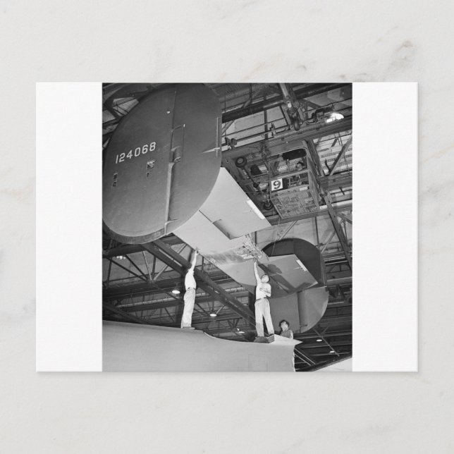 Cartão Postal Fábrica de aviões WW2, 1940 (Frente)