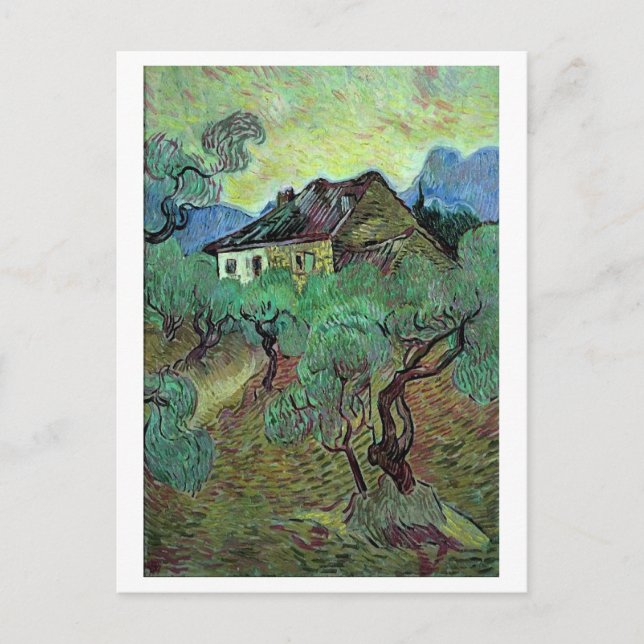 Cartão Postal Fábrica Entre Oliveiras Van Gogh Belas Artes (Frente)