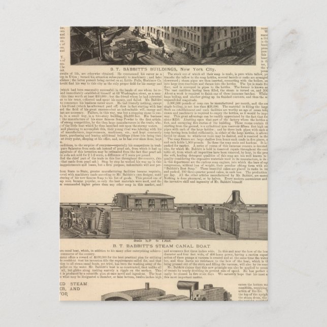 Cartão Postal Fabricação, Armazéns (Frente)