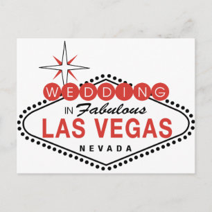 Cartão Postal Fabuloso Modelo de Casamento de Las Vegas Personal