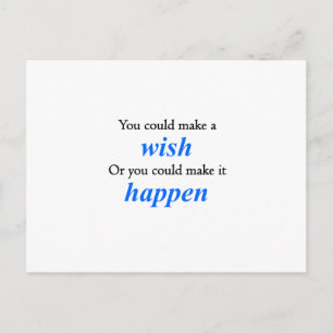 Cartão Postal Faça acontecer