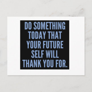 Cartão Postal Faça algo hoje