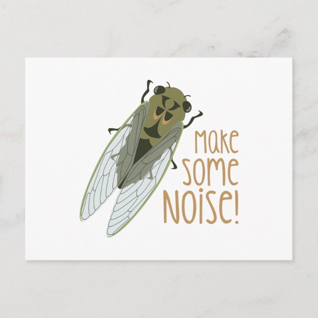 Cartão Postal Faça barulho! (Frente)