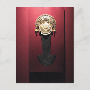 Cartão Postal Faca cerimonial de ouro inca (Tumi), Lima, Peru