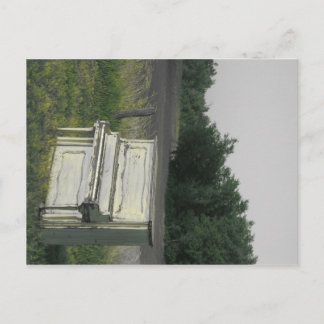 Cartão Postal Faça-me um instrumento (Cinzas/realces verdes)