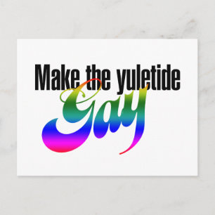 Cartão Postal Faça o GAY de yuletide