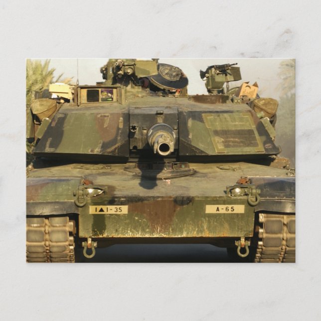 Cartão Postal Faça o meu dia M1A1Abrams MBT (Frente)
