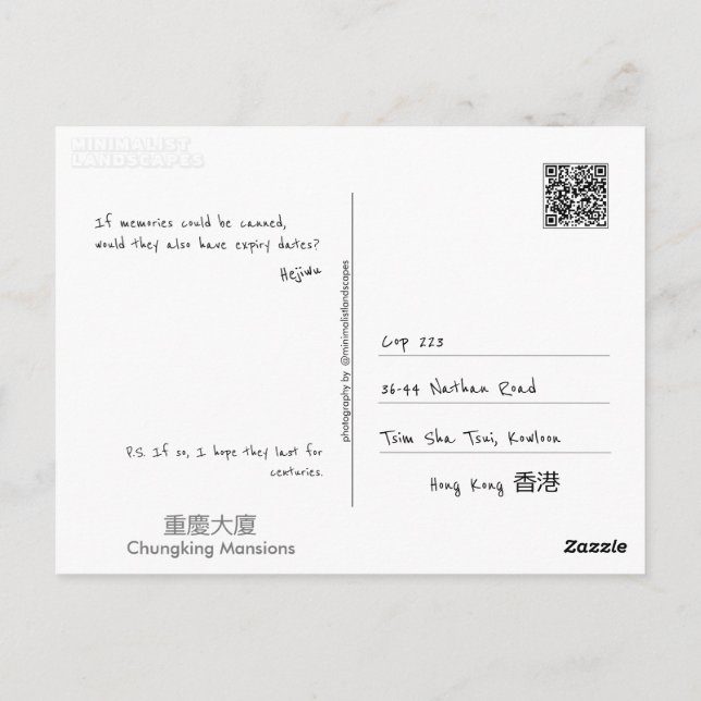 Cartão Postal Faça o seu (Verso)