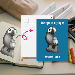 Cartão Postal Faça o Upload da Sua Própria Imagem de Desenho ou