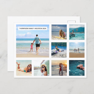 Cartão Postal Faça seu próprio cartão-postal com suas fotos de f