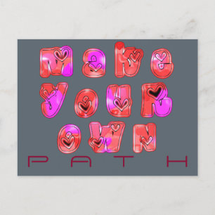 Cartão Postal Faça seu próprio coração Impressão