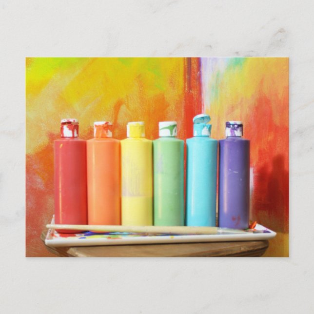 Cartão Postal Faça sua própria fotografia do Rainbows (Frente)