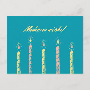 Cartão Postal Faça um desejo! Você é uma luz para o mundo