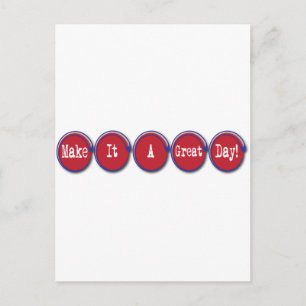 Cartão Postal faça um excelente dia