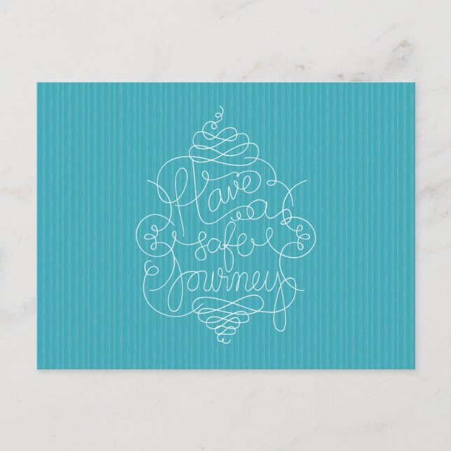 Cartão Postal Faça uma viagem segura (Frente)