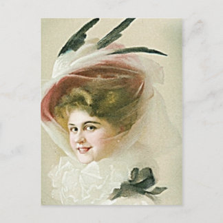 Cartão Postal Facas, Chapéus, Flapper, Vintage e Antiques
