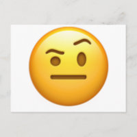 Face Com Uma sobrancelha Levantada - Emoji