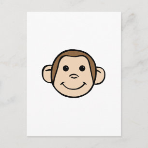 Cartão Postal Face de macaco