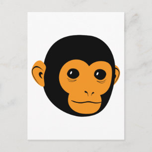 Cartão Postal Face de macaco