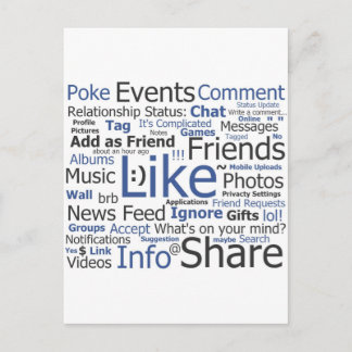 Cartão Postal Facebook