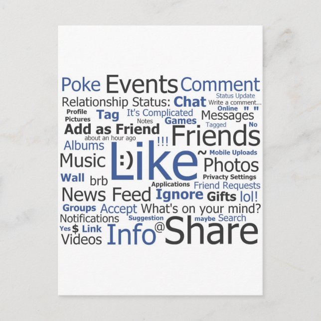 Cartão Postal Facebook (Frente)