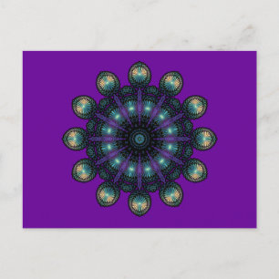 Cartão Postal Faces do relógio - Fractal do Apophysis