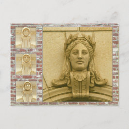 Cartão postal - Faces sobre edifícios