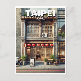 Cartão Postal Fachada da loja em Taipei Taiwan