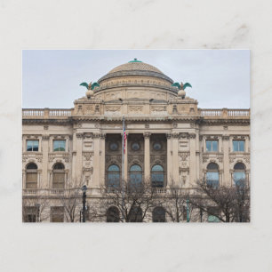 Cartão Postal fachada de marco milwaukee postc da biblioteca púb