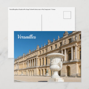 Cartão Postal fachada do Chateau de Versailles - França