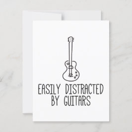 Cartão Postal Fácil Distração Por Guitarras