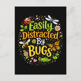 Cartão Postal Facilmente Distraído por Bugs