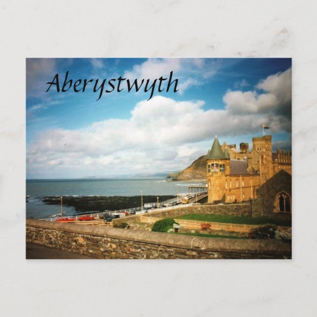 Cartão Postal Faculdade Antiga de Aberystwyth (Frente)