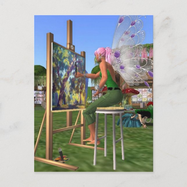 Cartão Postal Fada Artista (Frente)