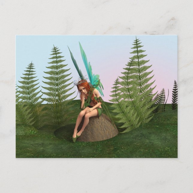 Cartão Postal Fada Cuidadosa (Frente)