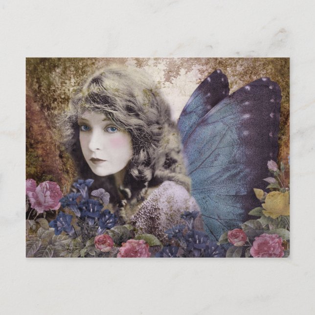 Cartão Postal Fada das Flores (Frente)