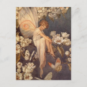 Cartão Postal Fada de Flor