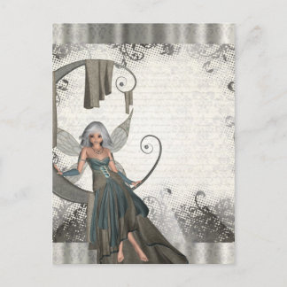 Cartão Postal Fada de manga